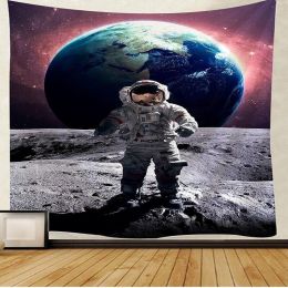 Cosmic Tapestry Astronaut Hanging Cloth Earth Art Background Cloth Tapestry