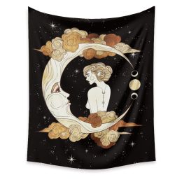 Moon Tapestry Home Decor Background Cloth Wall Hanging Tapestry