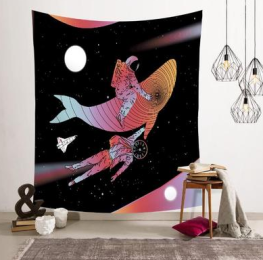 Astronaut spaceman background cloth