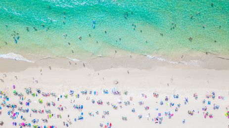 Summer beach tapestry