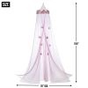 Accent Plus Pink Princess Crown Bed Canopy