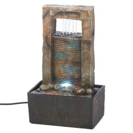 Accent Plus Lighted Architectural Tabletop Fountain