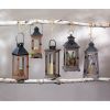 Accent Plus Wood and Metal Candle Lantern - 19 inches