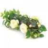 Accent Plus White Faux Floral Candle Holder Centerpiece