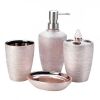 Accent Plus Rose Gold Shimmering Bath Set