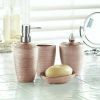 Accent Plus Rose Gold Shimmering Bath Set