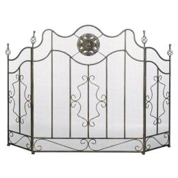 Accent Plus Fireplace Screen with Circular Ornament