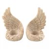 Accent Plus Stone-Look Angel Wings Tealight Candle Holder Set