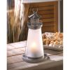 Accent Plus Lighthouse Frosted Candle Lamp