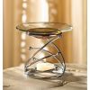 Fragrance Foundry Silver Swirl Design Oil Warmer