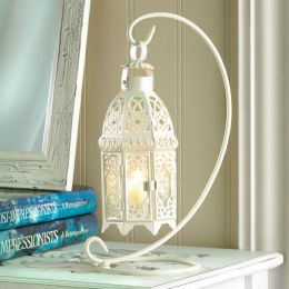 Accent Plus Lacy Cutout Hanging Candle Lantern