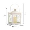 Accent Plus Vine Pattern Square Garden Lantern - 5 inches