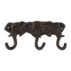 Accent Plus Cast Iron Elephants Wall Hooks