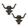 Accent Plus Cast Iron Monkey Wall Hooks - Set of 2