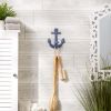 Accent Plus Blue Cast Iron Anchor Wall Hook