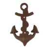 Accent Plus Cast Iron Anchor Wall Hooks - Set of 2