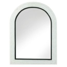 Nikki Chu White Arched Wall Mirror with Black Trim