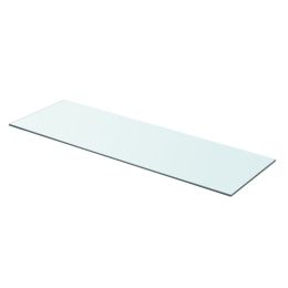 vidaXL Shelf Panel Glass Clear 31.5"x9.8"