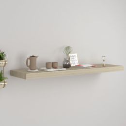 vidaXL Floating Wall Shelf Oak 35.4"x9.3"x1.5" MDF