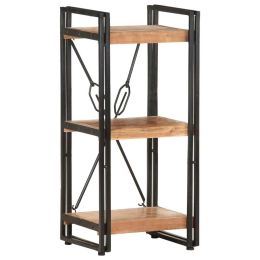 vidaXL 3-Tier Bookcase 15.7"x11.8"x31.5" Solid Acacia Wood